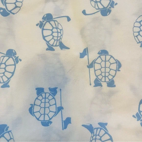 PUMA Men’s Golf Polo White Blue Turtle Print Size L ‘slow play polo’ collection - Picture 12 of 12